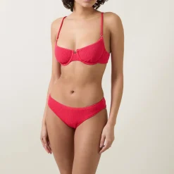 Sea Dive Under-Wired Textured Bikini Top