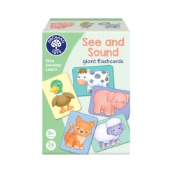 Clearance ORCHARD TOYS See & Sound Giant Flashcards