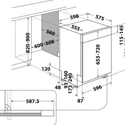 Semi Integrated Dishwasher