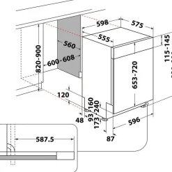 Semi Integrated Dishwasher