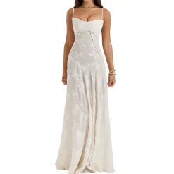 Online HOUSE OF CB Seren Floral Lace Flared Dress