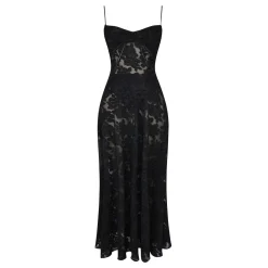 Seren Floral Lace Flared Dress