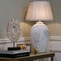 Serene Floral Table Lamp