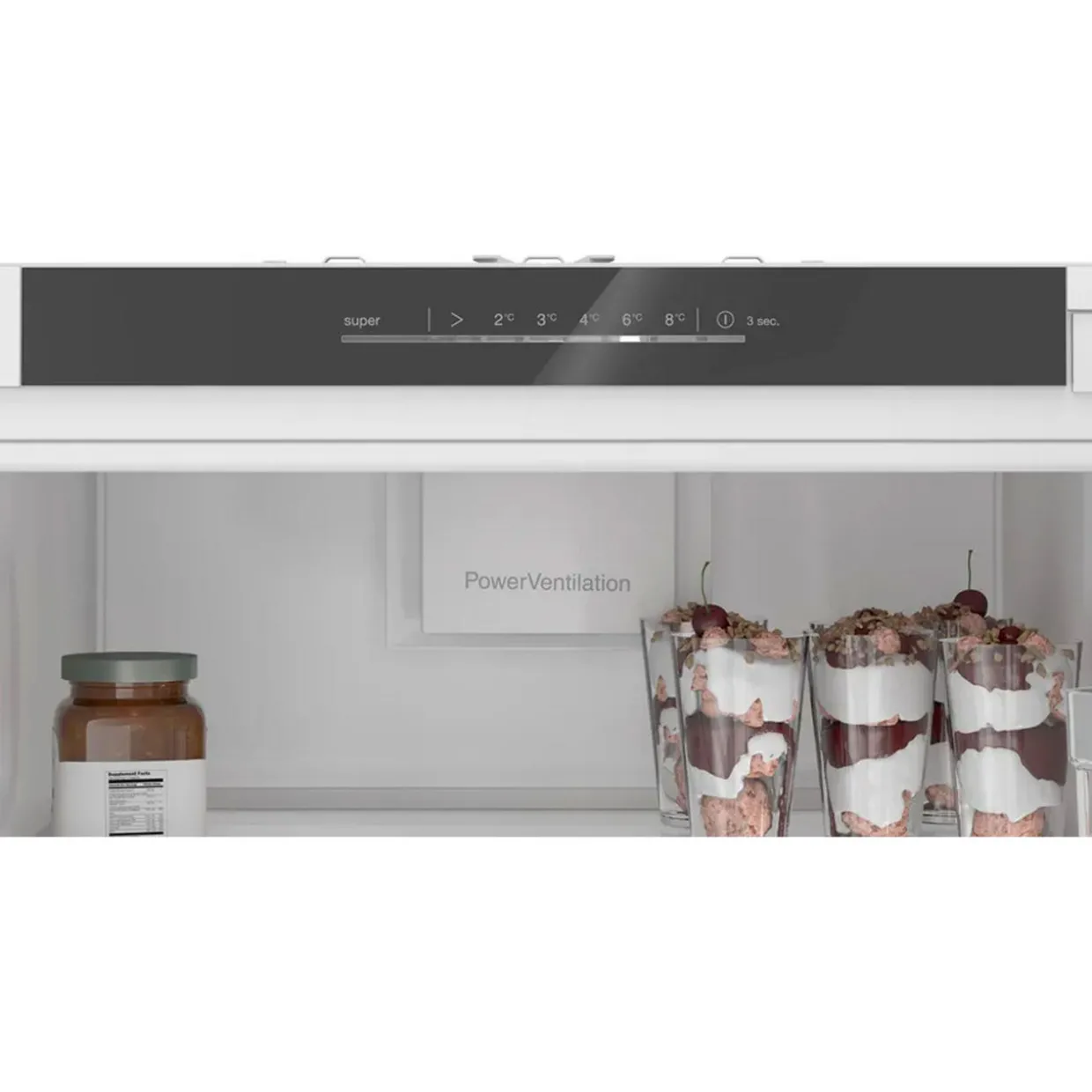 Series 4 Built In 177.5x56cm Flat Hinge Fridge