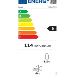 Series 4 Built In 177.5x56cm Flat Hinge Fridge
