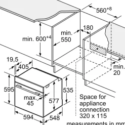 Series 8 Built-in Oven 60x60cm Black