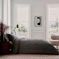 Online BEDECK BELFAST Serra Duvet Set Charcoal