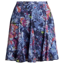 Shasley Abstract Floral Mini Skirt