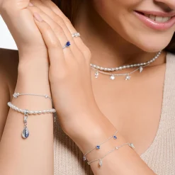 Shells Bracelet with White Stones