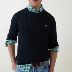 New GANT Shield Cable Knit Sweater