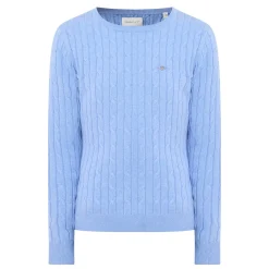 Hot GANT Shield Logo Cable Knit Sweater