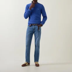 Online GANT Shield Logo Cable Knit Sweater