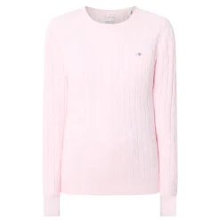 Shield Logo Cable Knit Sweater