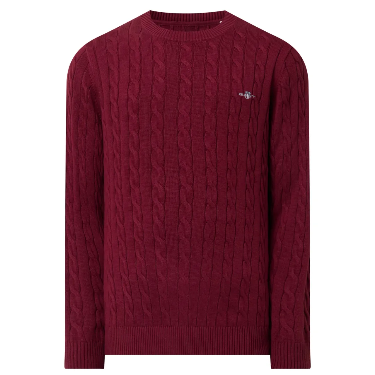 Clearance GANT Shield Logo Cable Knit Sweater