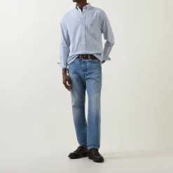 Shield Logo Micro Check Shirt