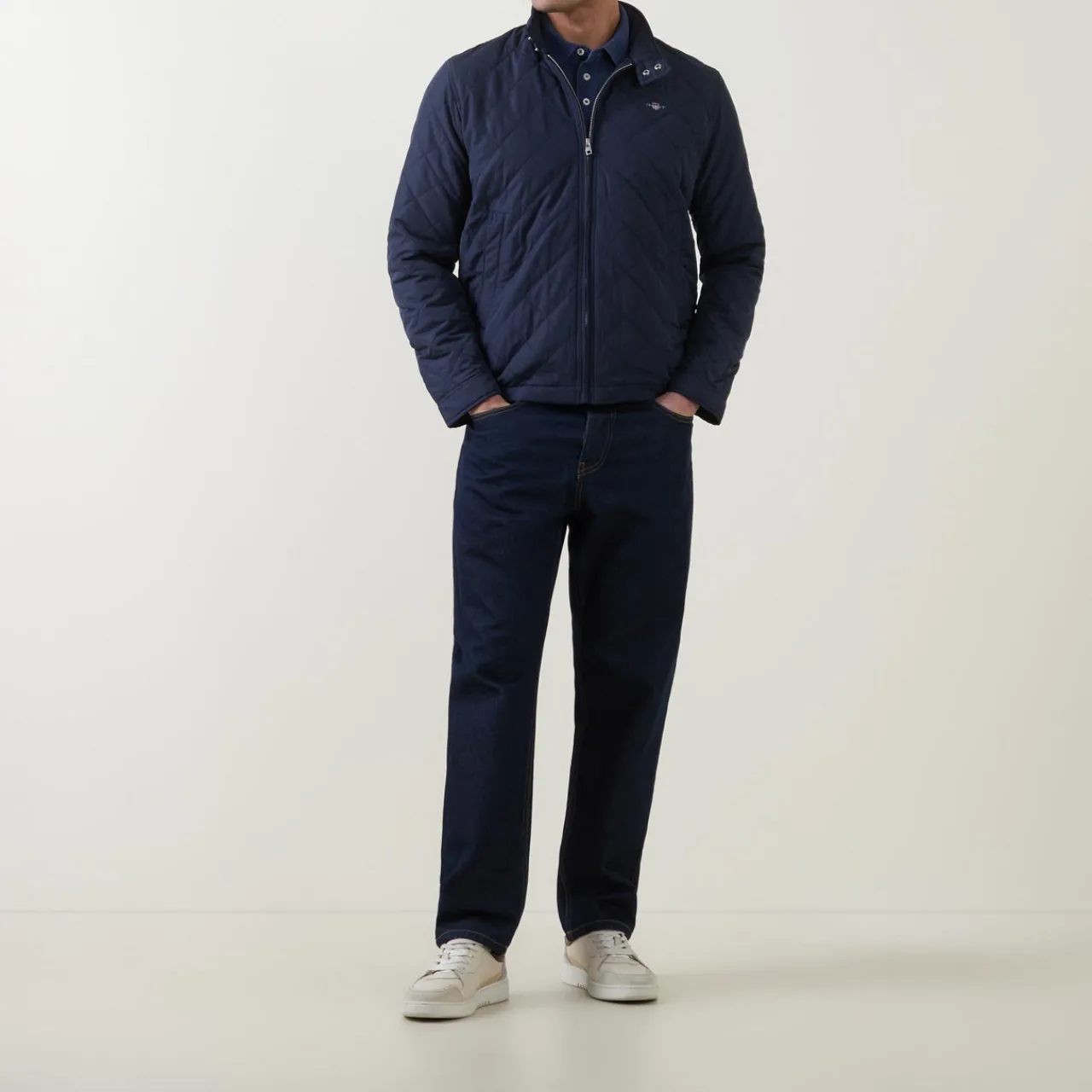 Hot GANT Shield Logo Quilted Windbreaker