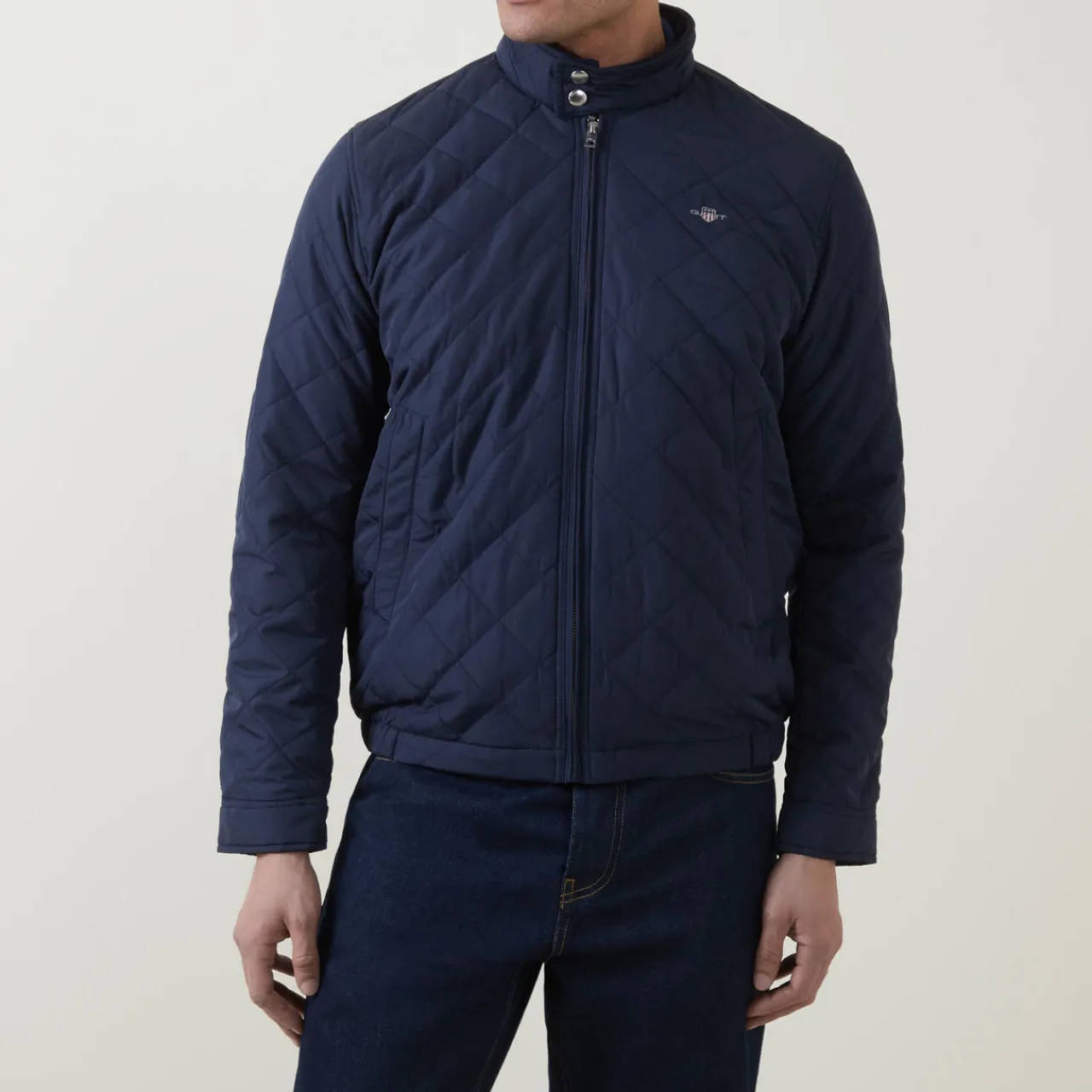 Hot GANT Shield Logo Quilted Windbreaker