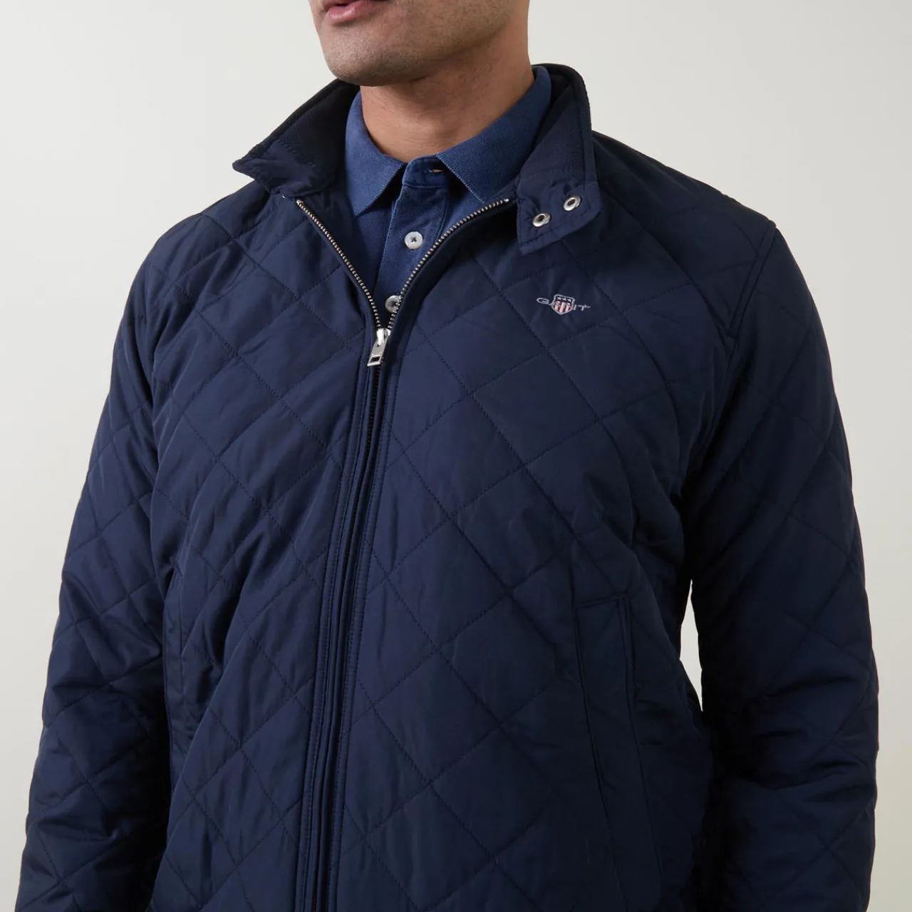Hot GANT Shield Logo Quilted Windbreaker