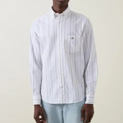 Shield Logo Striped Shirt