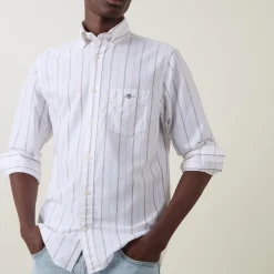 Shield Logo Striped Shirt