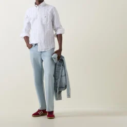 Shield Logo Striped Shirt