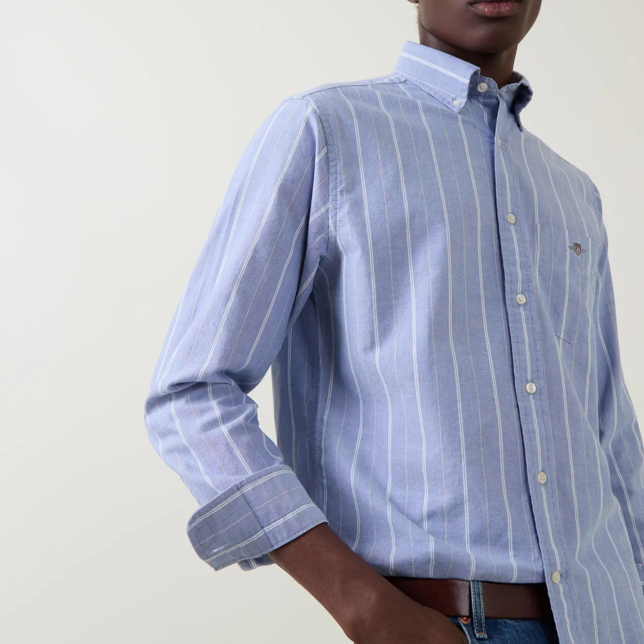 Outlet GANT Shield Logo Striped Shirt
