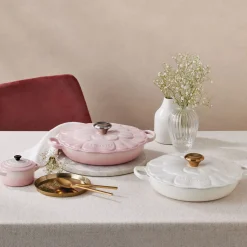 Discount LE CREUSET Signature Cast Iron Petal Shallow Casserole 26cm