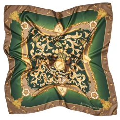 Sale ASPINAL OF LONDON Signature Shield Silk Scarf