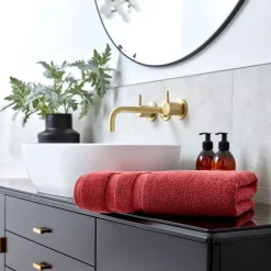 Discount CHRISTY Signum Combed Cotton Towel Rouge