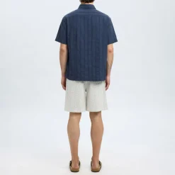 Best SELECTED HOMME Silas Seersucker Striped Shirt