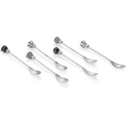 Sale NEWBRIDGE SILVERWARE Silver & Gold Plated Tea Spoon, Set of Six