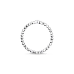 Silver Infinity Dots Ring