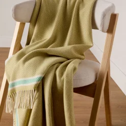 Silver Strand Herringbone Throw