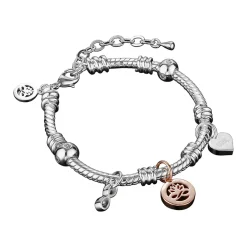 Silver-Plated Charm Bracelet