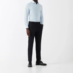 Single Cuff Poplin Stretch Shirt