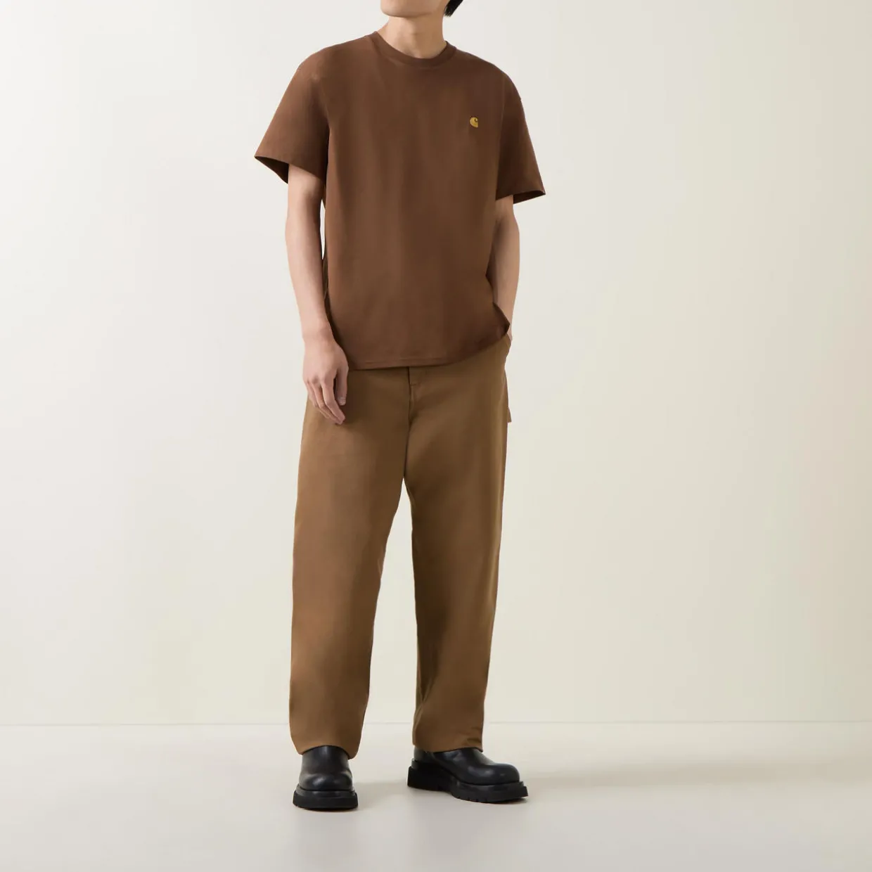 Single Knee Casual Trousers