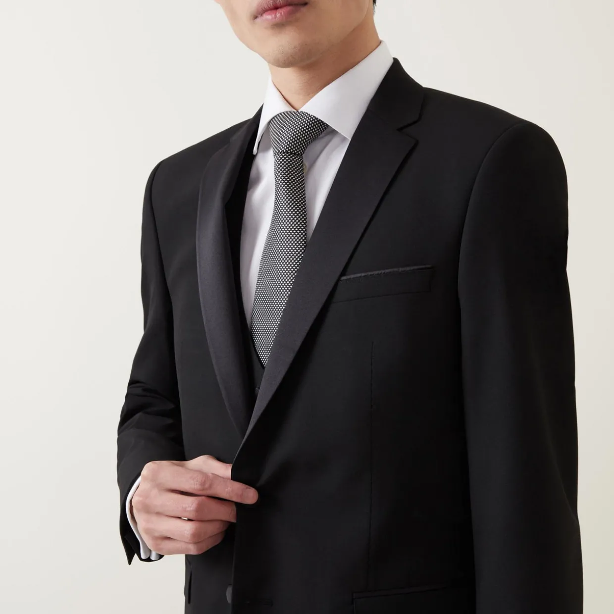Single-Breasted Tuxedo Jacket