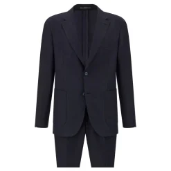Online BOGGI MILANO Single-Breasted Two-Piece Linen Suit