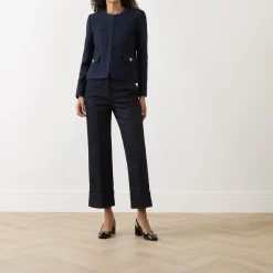 Single-Breasted Velvet Jacket