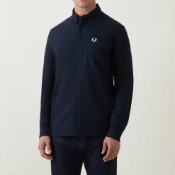 Outlet FRED PERRY Single-Cuff Oxford Shirt