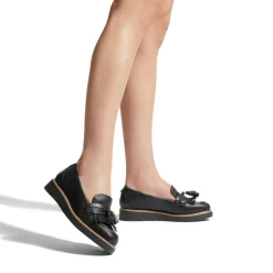 Sky Tassel-Detail Platform Loafers