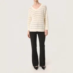 New SOAKED IN LUXURY Skylah Open-Knit Sweater
