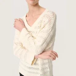 New SOAKED IN LUXURY Skylah Open-Knit Sweater