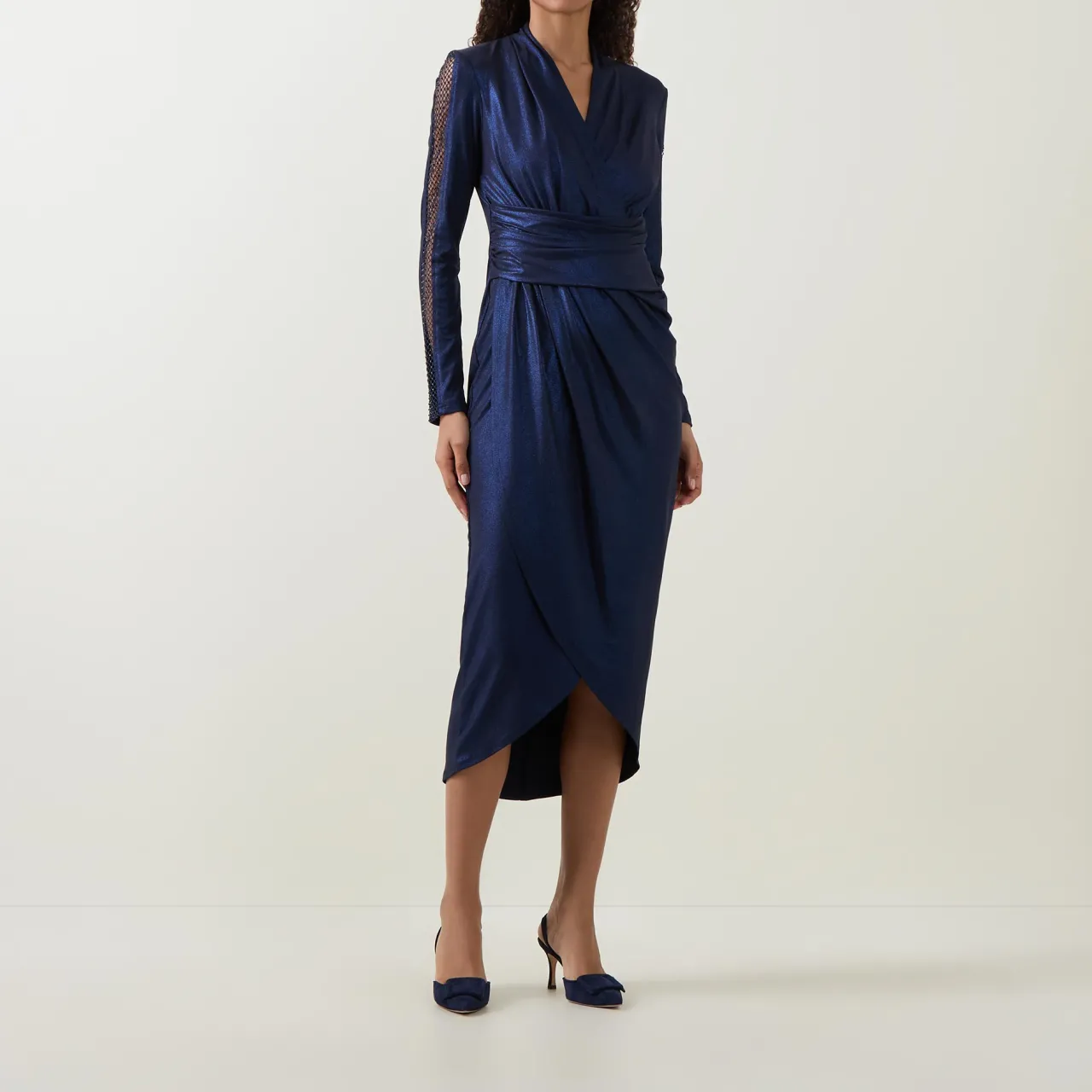Online JOSEPH RIBKOFF Sleeve-Embellished Wrap Dress