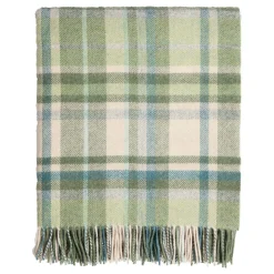 New FOXFORD Slieveboy Tartan Lambswool Throw