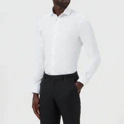 Discount REMUS UOMO Slim Fit Cotton-Blend Stretch Shirt