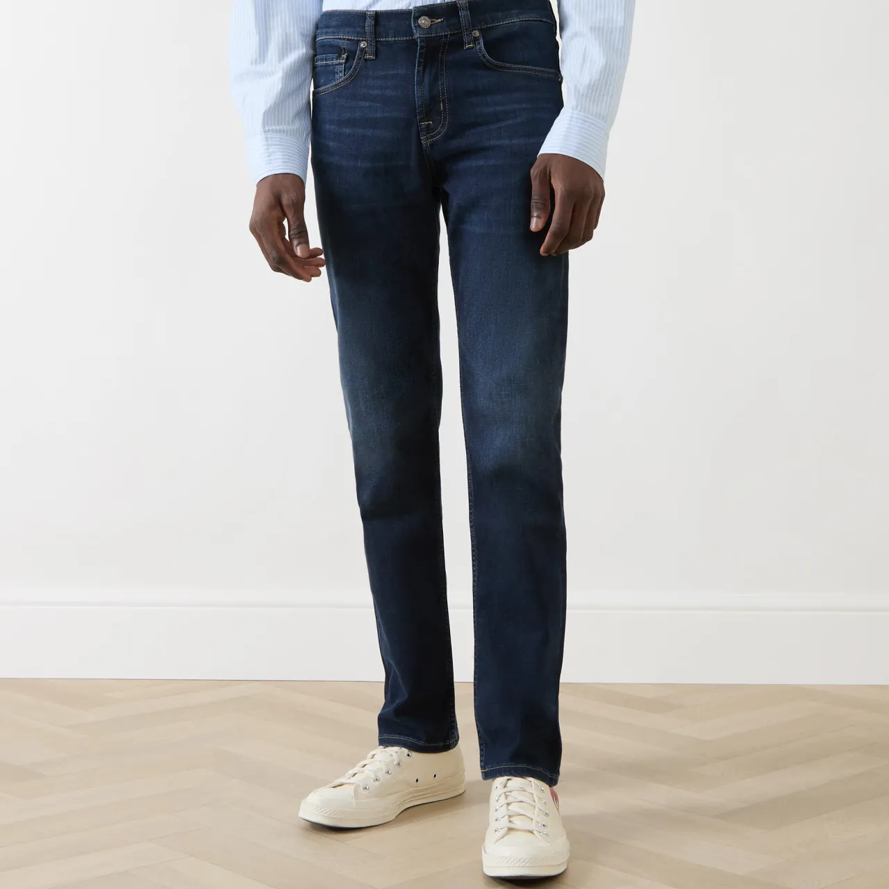 Discount 7 FOR ALL MANKIND Slimmy Mid-Rise Slim Leg Jeans
