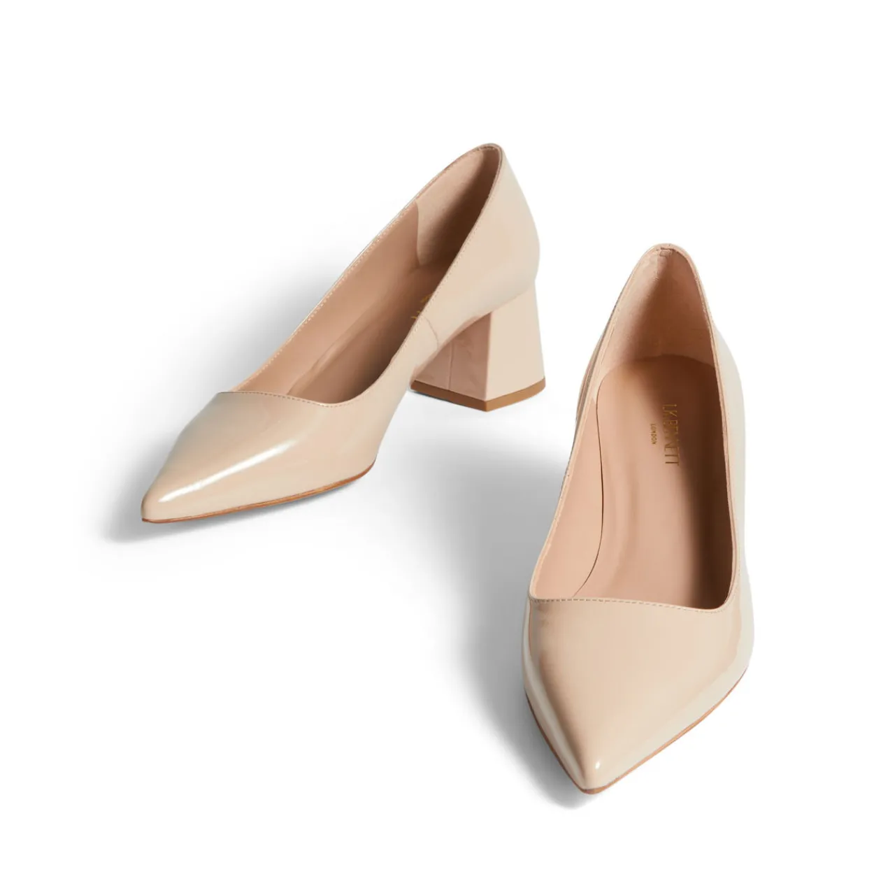 Clearance LK BENNETT Sloane Patent Block Heels