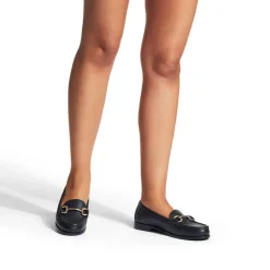 Snap Leather Loafers