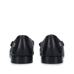 Snap Leather Loafers